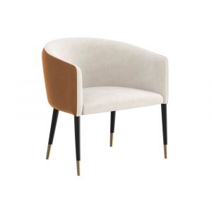Sunpan - Ikon Asher Lounge Chair - Meg Taupe / Meg Gold - 110587