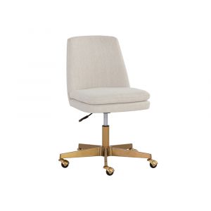 Sunpan - Berget Office Chair - Mina Ivory - 109793
