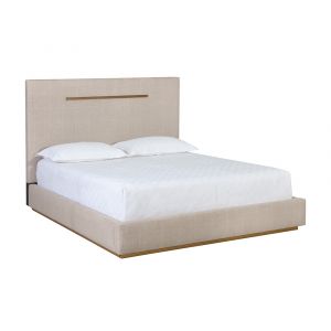 Sunpan - Danbury Bed - King - Naya Check Cream - 110048