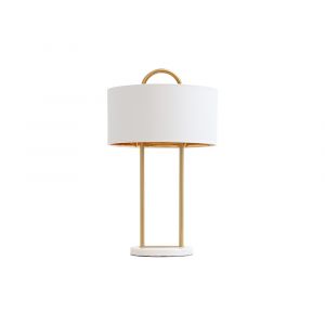 Sunpan - Ikon Kezna Table Lamp - White Marble - Matte White - 109264