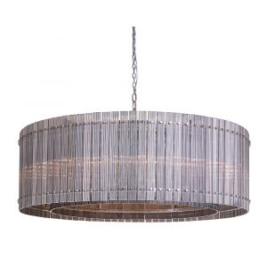 Sunpan - Ikon Kore Chandelier Large - Nickel - Smoke Grey - 107930