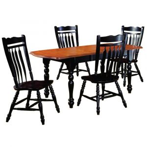 Sunset Trading - 5 Piece Drop Leaf Extension Dining Set with Aspen Chairs - DLU-TDX3472-C10-AB5PC