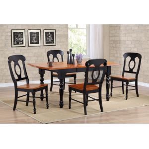 Sunset Trading - 5 Piece Drop Leaf Extension Dining Table Set with Napoleon Chairs - DLU-TDX3472-C50-BCH5PC