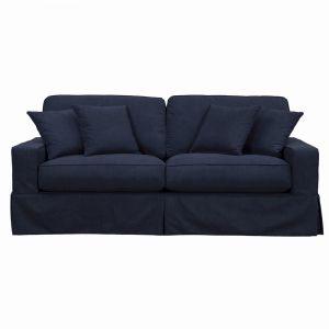 Sunset Trading -  Americana   Box Cushion Slipcovered Sofa  - SU-108500-391049