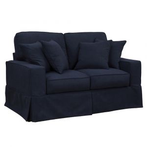 Sunset Trading -  Americana   Slipcover Only for Box Cushion Track Arm Loveseat  - SU-108510SC-391049