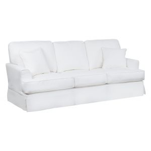 Sunset Trading - Ariana Slipcovered Sleeper Sofa Performance White - SU-78341-81
