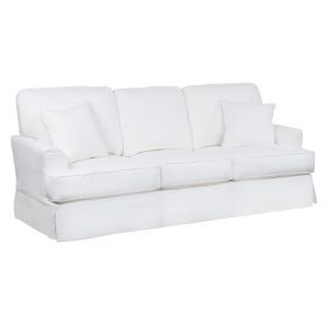 Sunset Trading - Ariana Slipcovered Sofa Performance White - SU-78301-81