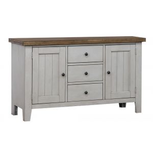 Sunset Trading - Country Grove Buffet - Distressed Gray and Brown Wood - DLU-CG-BUF-GO