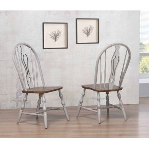 Sunset Trading -  Country Grove Keyhole Windsor Dining Chair (Set of 2) - DLU-CG-124S-GO-2