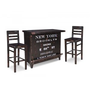 Sunset Trading - Graphic 12 Bottle Wine Bar Set with Storage - HH-8725-175-3PC
