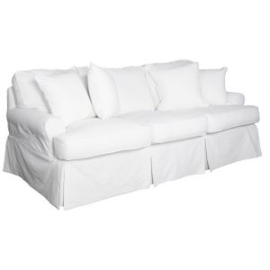 Sunset Trading - Horizon Slipcovered Sofa In Warm White - SU-117600-423080