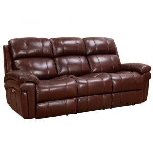 Sunset Trading -  Luxe Leather  Reclining Sofa with Power Headrest  - SU-9102-88-1394-58