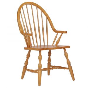 Sunset Trading -  Oak Selections Windsor Dining Chair with Arms  - DLU-C30A-LO