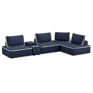 Sunset Trading -  Pixie 5 Piece Sofa Sectional  - SU-UPX1671135-4A-MNWL