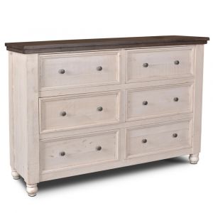 Sunset Trading -  Rustic French 6 Drawer Double Dresser  - HH-4750-310
