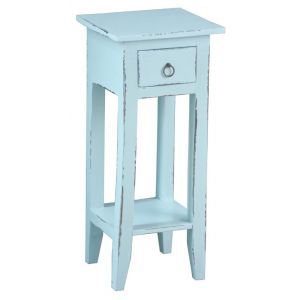 Sunset Trading - Shabby Chic Cottage Accent Table Sky Blue - CC-TAB1792LD-SB