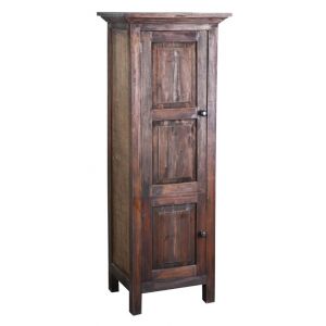 Sunset Trading - Shabby Chic Cottage Tall 1 Door Storage Cabinet - CC-CAB1227S-RW
