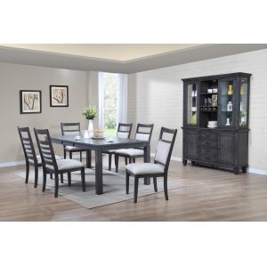 Sunset Trading - Shades of Gray 9 Piece Dining Set with China Cabinet - DLU-EL9282-C90-BH9PC