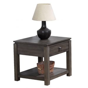 Sunset Trading - Shades Of Gray End Table With Drawer And Shelf - DLU-EL1602