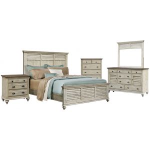 Sunset Trading - Shades Of Sand 5 Piece King Bedroom Set - CF-2302-0489-K-5PC