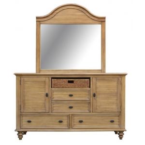 Sunset Trading - Vintage Casual Dresser And Mirror - CF-1230_34-0252