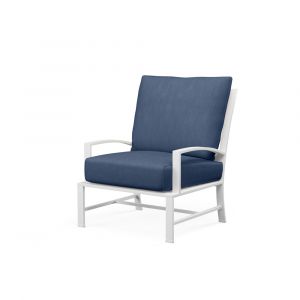 Sunset West - Bristol Club Chair Canvas Flax in Spectrum Indigo w/ Self Welt - SW501-21-48080