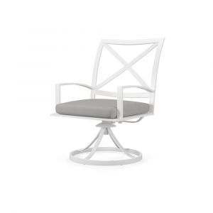 Sunset West - Bristol Swivel Dining Chair in Canvas Granite w/ Self Welt - SW501-11-5402