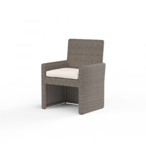 Sunset West - Coronado Dining Chair in Canvas Natural w/ Self Welt - SW2101-1-5404