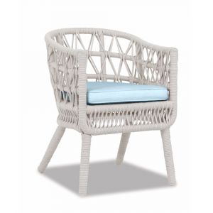Sunset West - Dana Rope Dining Chair in Canvas Skyline w/ Self Welt - SW4301-1-14091