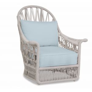Sunset West - Dana Rope Wing Chair in Canvas Skyline w/ Self Welt - SW4301-21W-14091