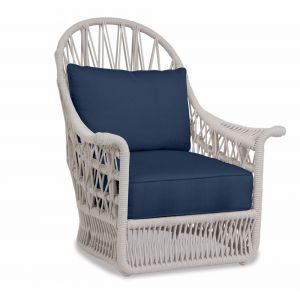 Sunset West - Dana Rope Wing Chair in Spectrum Indigo w/ Self Welt - SW4301-21W-48080