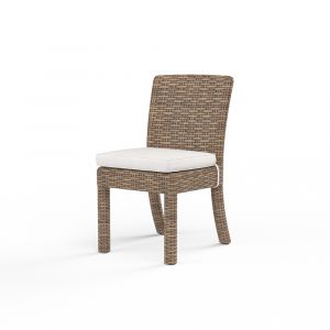Sunset West - Havana Armless Dining Chair in Canvas Flax w/ Self Welt - SW1701-1A-FLAX-STKIT