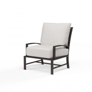 Sunset West - La Jolla Club Chair in Canvas Flax w/ Self Welt - SW401-21-FLAX-STKIT