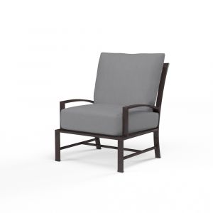 Sunset West - La Jolla Club Chair in Canvas Granite w/ Self Welt - SW401-21-5402