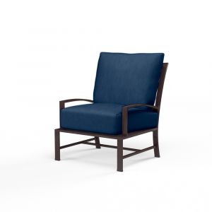 Sunset West - La Jolla Club Chair in Spectrum Indigo w/ Self Welt - SW401-21-48080