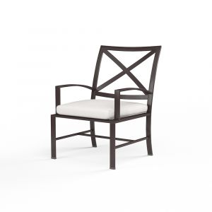 Sunset West - La Jolla Dining Chair in Canvas Flax w/ Self Welt - SW401-1-FLAX-STKIT