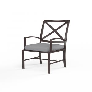 Sunset West - La Jolla Dining Chair in Canvas Granite w/ Self Welt - SW401-1-5402