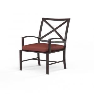 Sunset West - La Jolla Dining Chair in Canvas Henna w/ Self Welt - SW401-1-5407