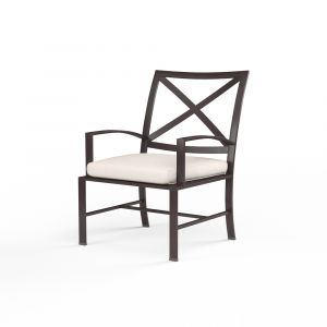 Sunset West - La Jolla Dining Chair in Canvas Natural w/ Self Welt - SW401-1-5404