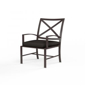 Sunset West - La Jolla Dining Chair in Spectrum Carbon w/ Self Welt - SW401-1-48085