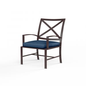 Sunset West - La Jolla Dining Chair in Spectrum Indigo w/ Self Welt - SW401-1-48080