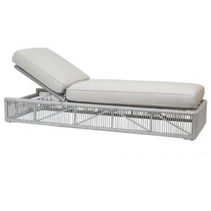 Sunset West - Miami Adjustable Chaise in Echo Ash w/ Self Welt - SW4401-9-EASH-STKIT