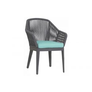 Sunset West - Milano Dining Chair in Dupione Celeste w/ Self Welt - SW4101-1-8067
