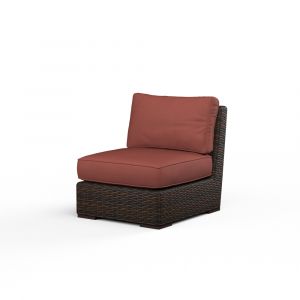 Sunset West - Montecito Armless Club Chair in Canvas Henna w/ Self Welt - SW2501-AC-5407