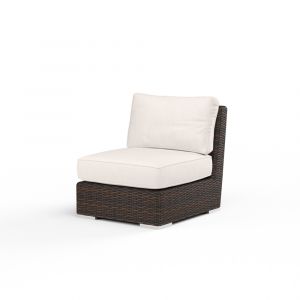Sunset West - Montecito Armless Club Chair in Canvas Natural w/ Self Welt - SW2501-AC-5404