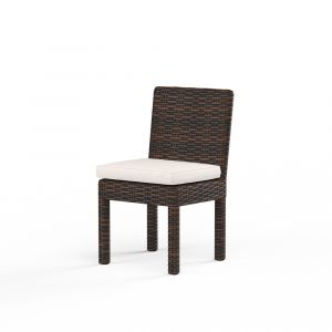Sunset West - Montecito Armless Dining Chair in Canvas Natural w/ Self Welt - SW2501-1A-5404