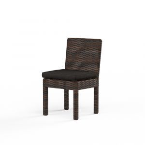 Sunset West - Montecito Armless Dining Chair in Spectrum Carbon w/ Self Welt - SW2501-1A-48085