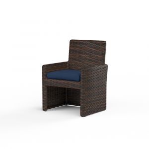 Sunset West - Montecito Dining Chair in Spectrum Indigo w/ Self Welt - SW2501-1-48080