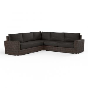Sunset West - Montecito Sectional in Spectrum Carbon w/ Self Welt - SW2501-SEC-48085