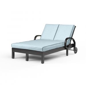 Sunset West - Monterey Double Chaise in Canvas Skyline w/ Self Welt - SW3001-99-14091
